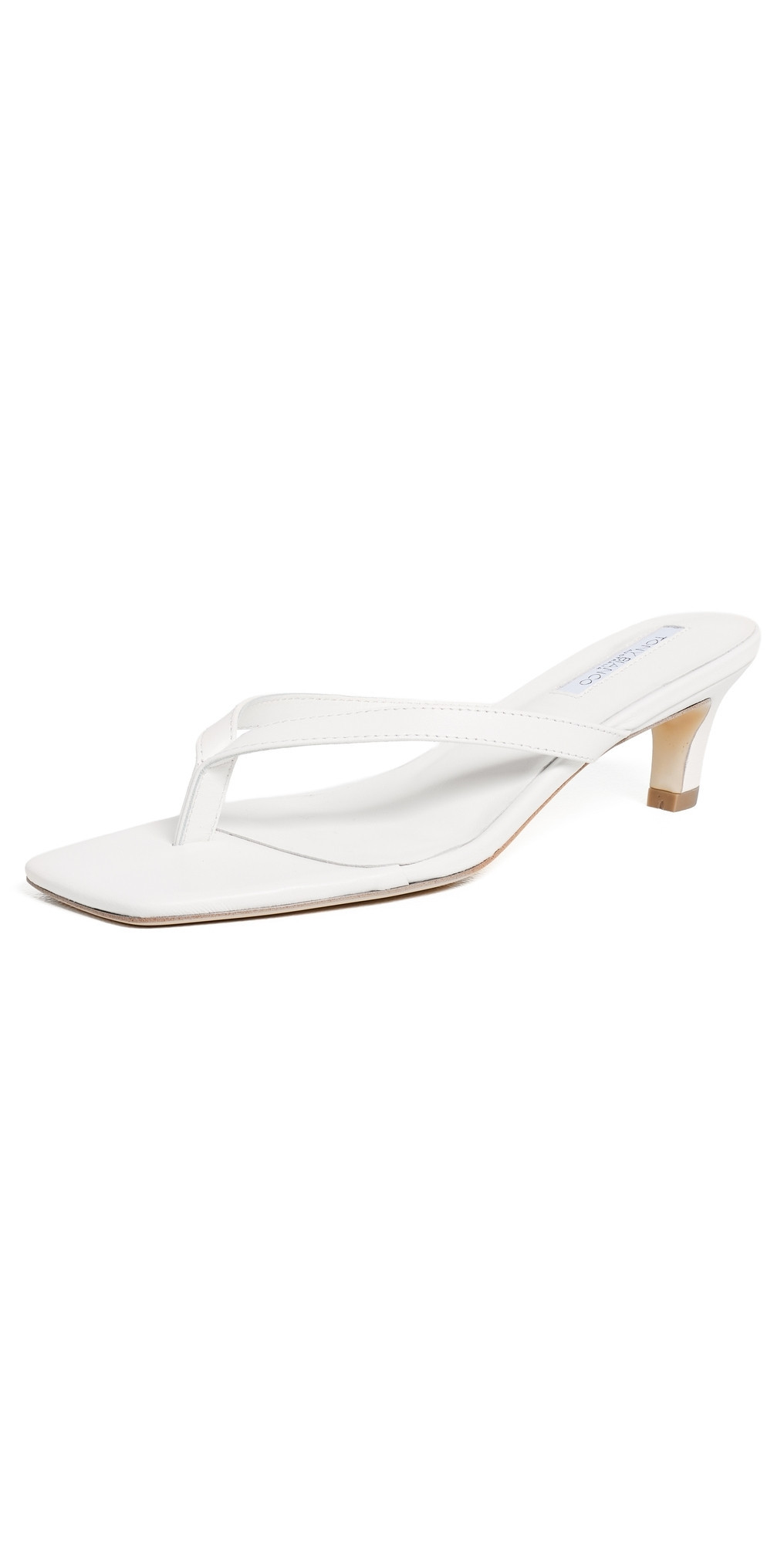 Tony Bianco Topaz Heeled Thong Sandals White Nappa 5 | Shopbop