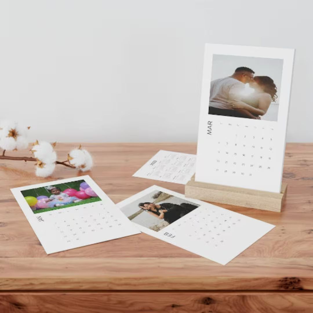 12, 15 or 18-month Photo Vertical Desk Calendar (2023) | Personalized Desk Calendar || Custom Cal... | Etsy (CAD)