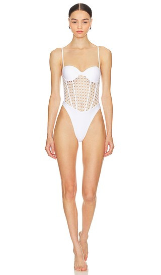 The Eshe One Piece in White | Revolve Clothing (Global)
