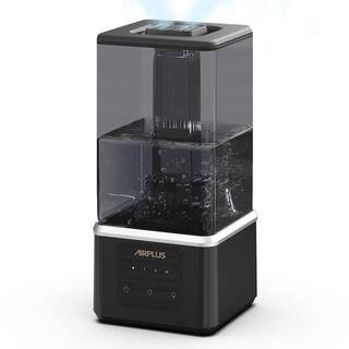 1.1 Gal. Black Ultra Fine Water Mist Ultrasonic Desktop Humidifier and Fragrance Diffuser Up to 450 sq. ft. | The Home Depot
