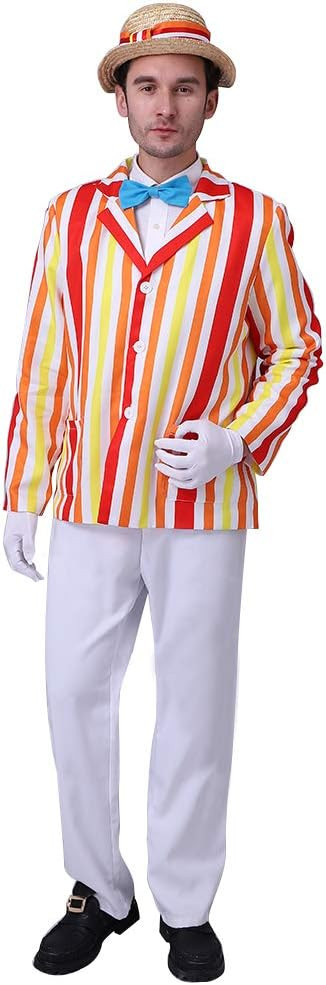 CosplayDiy Men's Costume Uniform for Mary Poppins Bert Cosplay | Amazon (US)