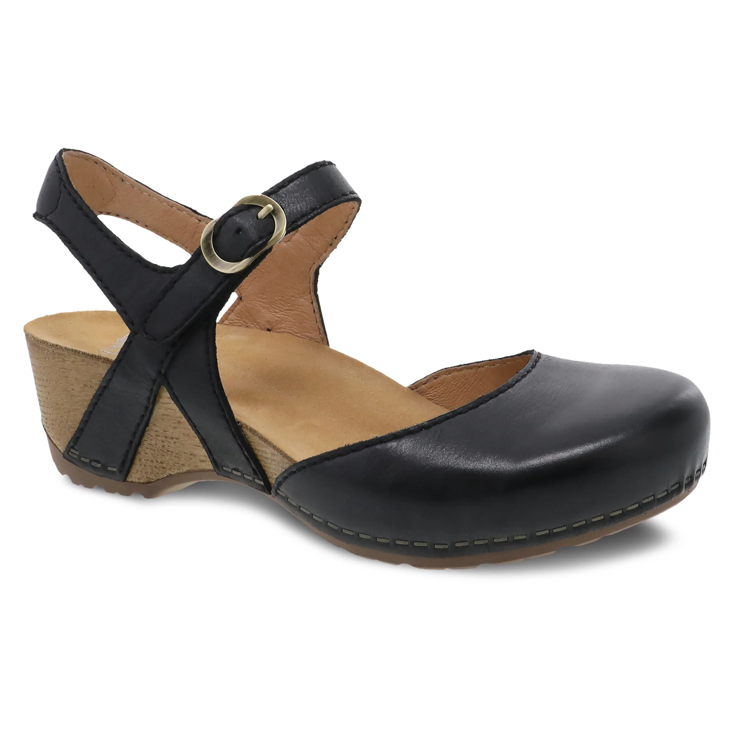 Tiffani Black Milled Burnished | Dansko