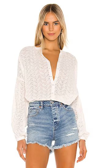 Maddison Eyelet Blouse | Revolve Clothing (Global)