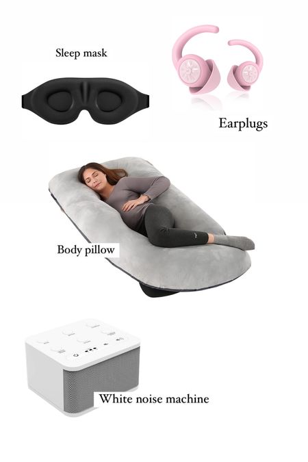 The key to a good night’s sleep - sleep mask, earplugs, body pillow, and white noise machine

#LTKfindsunder50 #LTKhome