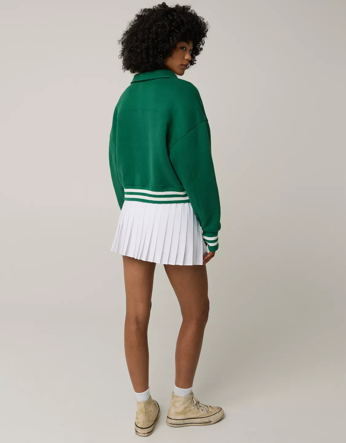 OFFLINE By Aerie Cloud Fleece Polo Sweatshirt | Aerie