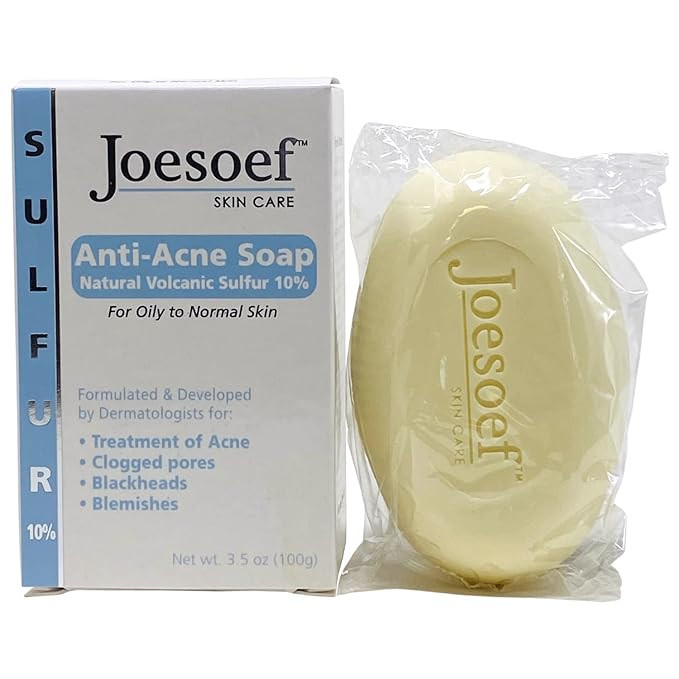 JOESOEF SKIN CARE Sulfur Soap for Acne Pharmaceutical Grade Dermatologists Approved for Acne Rosa... | Amazon (US)