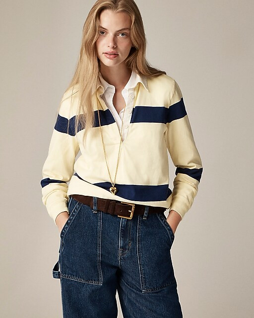 Relaxed rugby T-shirt in heavy jersey | J. Crew US