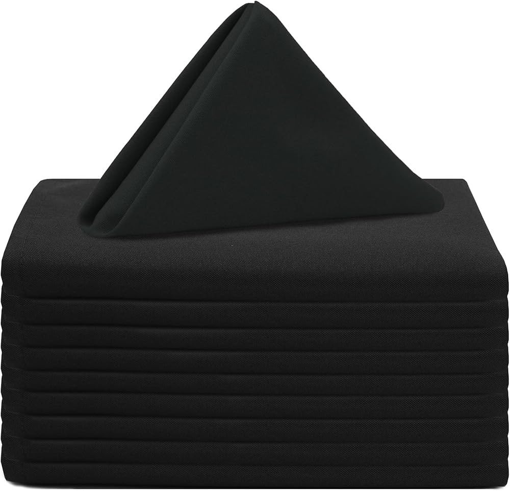 Your Chair Covers Cloth Polyester Napkins, 20 x 20 Inch, Washable Dinner Fabric Linen Napkins wit... | Amazon (US)
