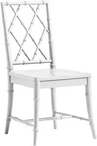 Universal Furniture X-Back Wood Dining Chair Set of Two in White Finish | Amazon (US)