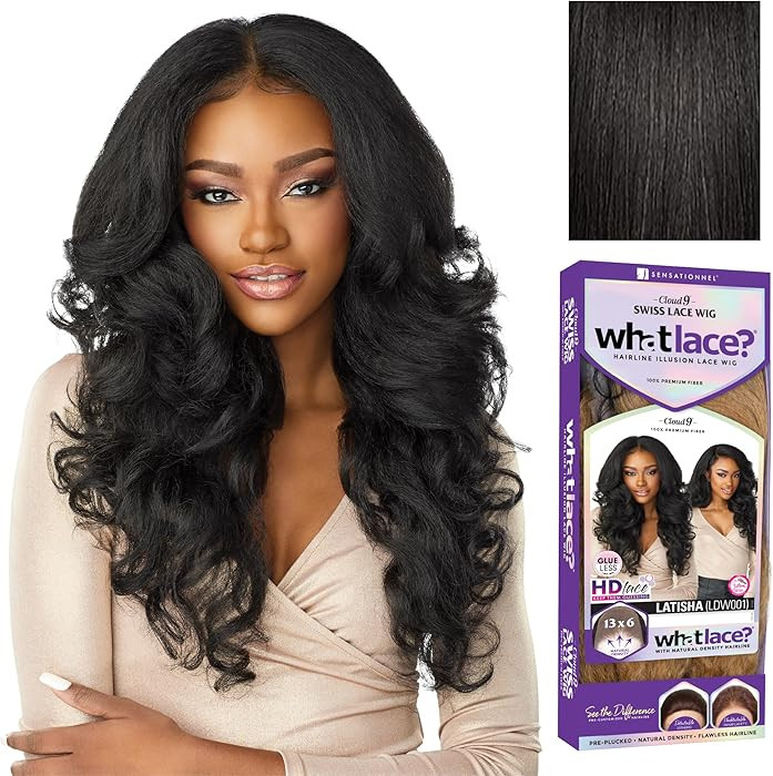 Sensationnel What Lace 13X6 Wigs - Latisha Lacefrontal Hand Tied Glueless Synthetic With Natural ... | Amazon (US)