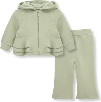 Habitual Kids Ruffle Trim Hoodie & Sweatpants Set | Nordstrom | Nordstrom
