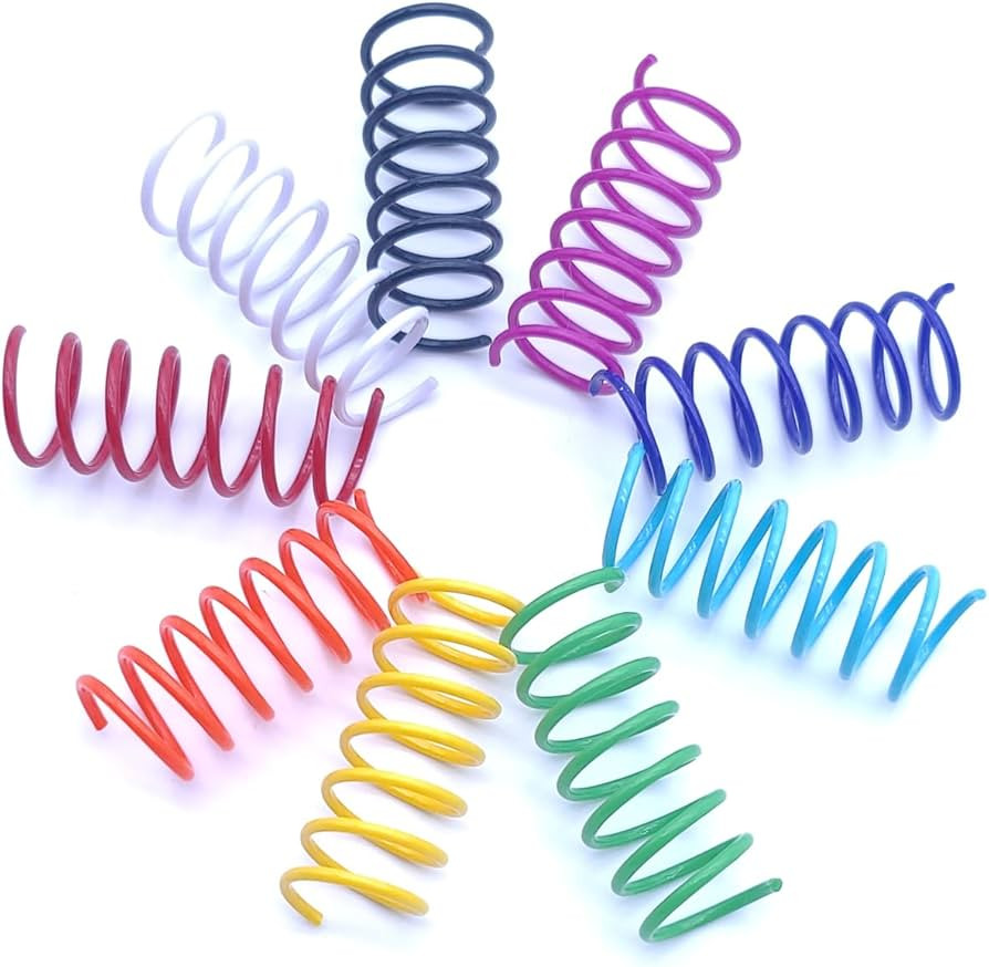 9 Colors Cat Spring Toy, Colorful Springs Self-Play Cat Toys for Indoor Cats,Interactive Cat Toy,... | Amazon (US)