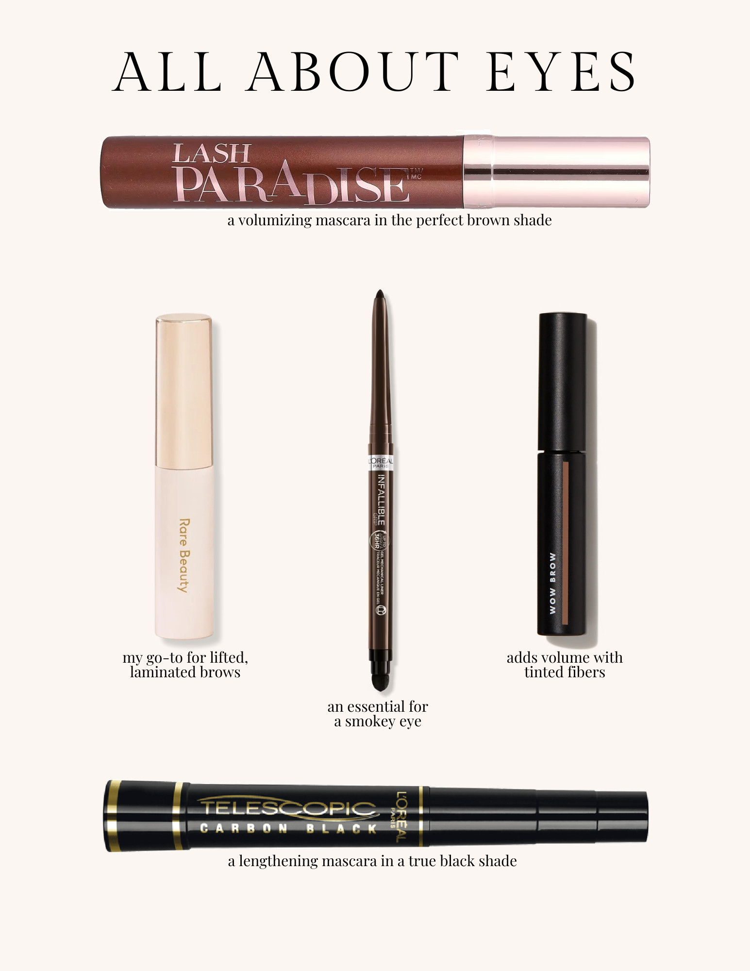 mascara & brows 

 #LTKBeauty