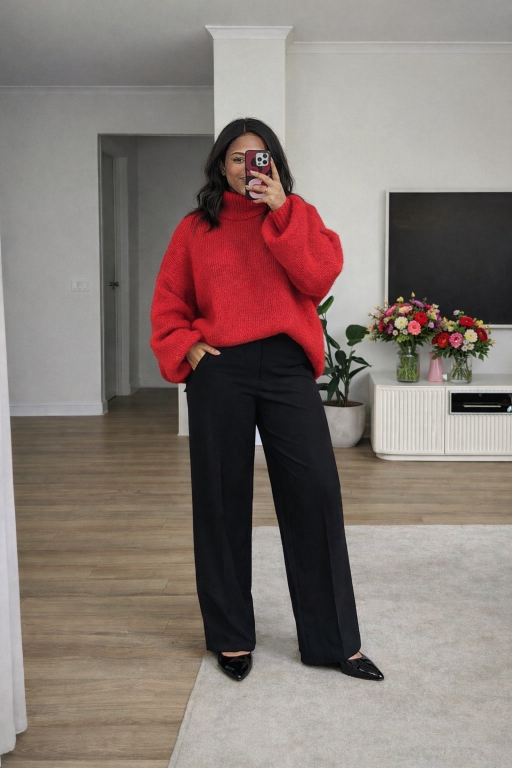 Un petit look élégant, simple et realiste pour midsize ! 
Tu aimes le rouge ? 



#LTKwinter #LTKfrance #LTKcurves