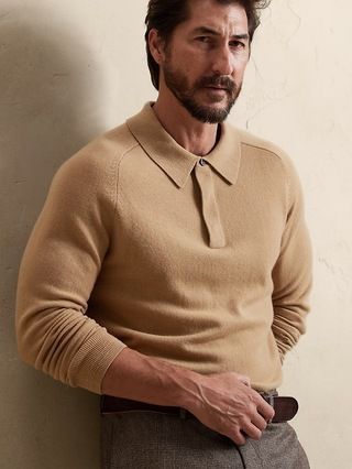Viaggio Cashmere Sweater Polo | Banana Republic (US)