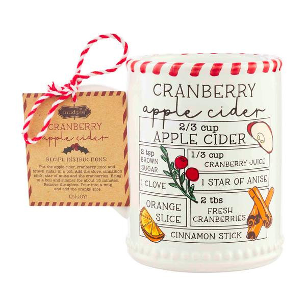 Apple cider recipe mug | Mud Pie