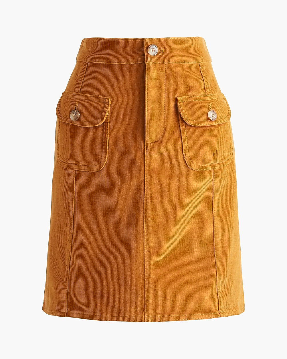 Corduroy patch-pocket mini skirt | J.Crew Factory