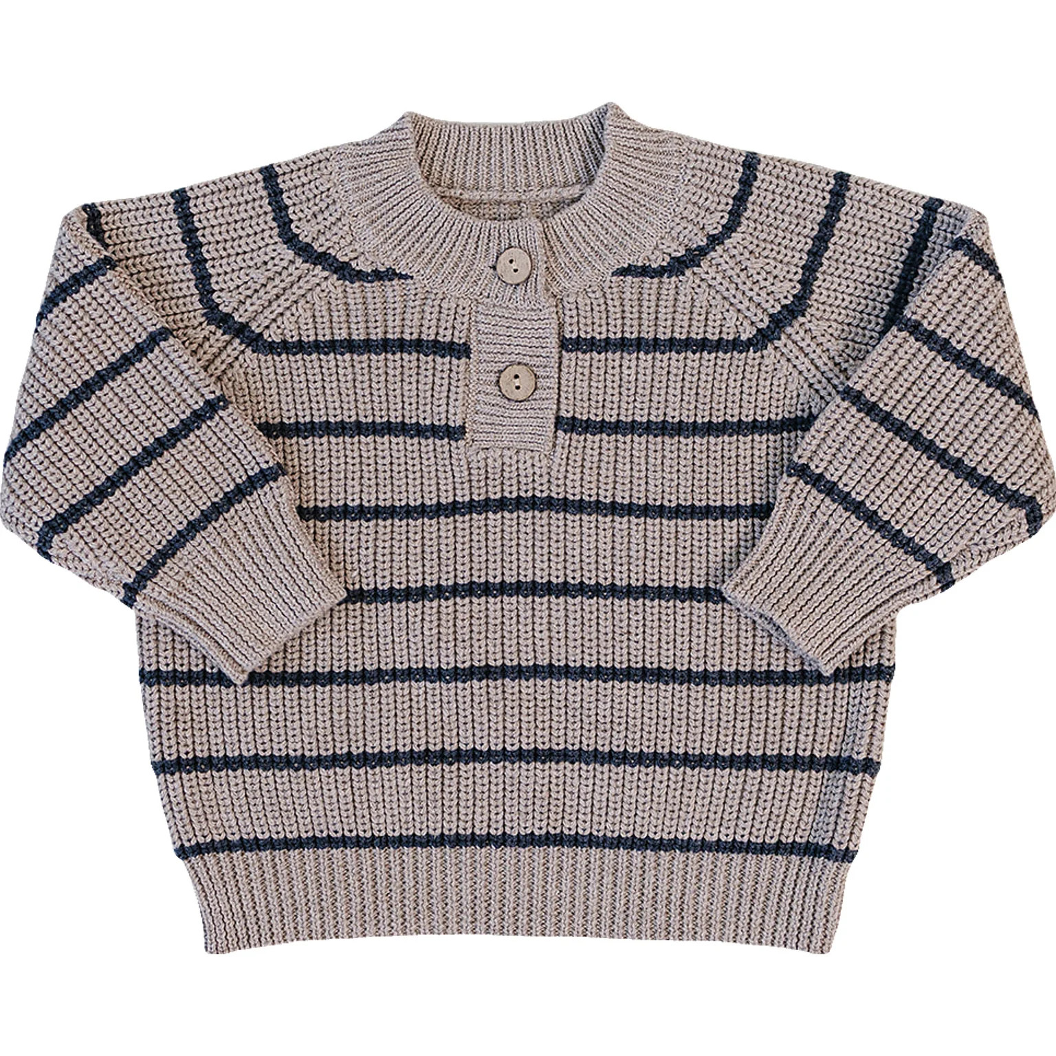 Mebie Baby Charcoal Stripe Knit Sweater for Kids: Sizes 0-3 Months to 5T | Mebie Baby