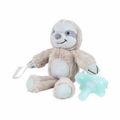 Dr. Brown&#39;s Lovey Pacifier and Teether Holder with HappyPaci Silicone Pacifier - Sloth - 0-6 ... | Target