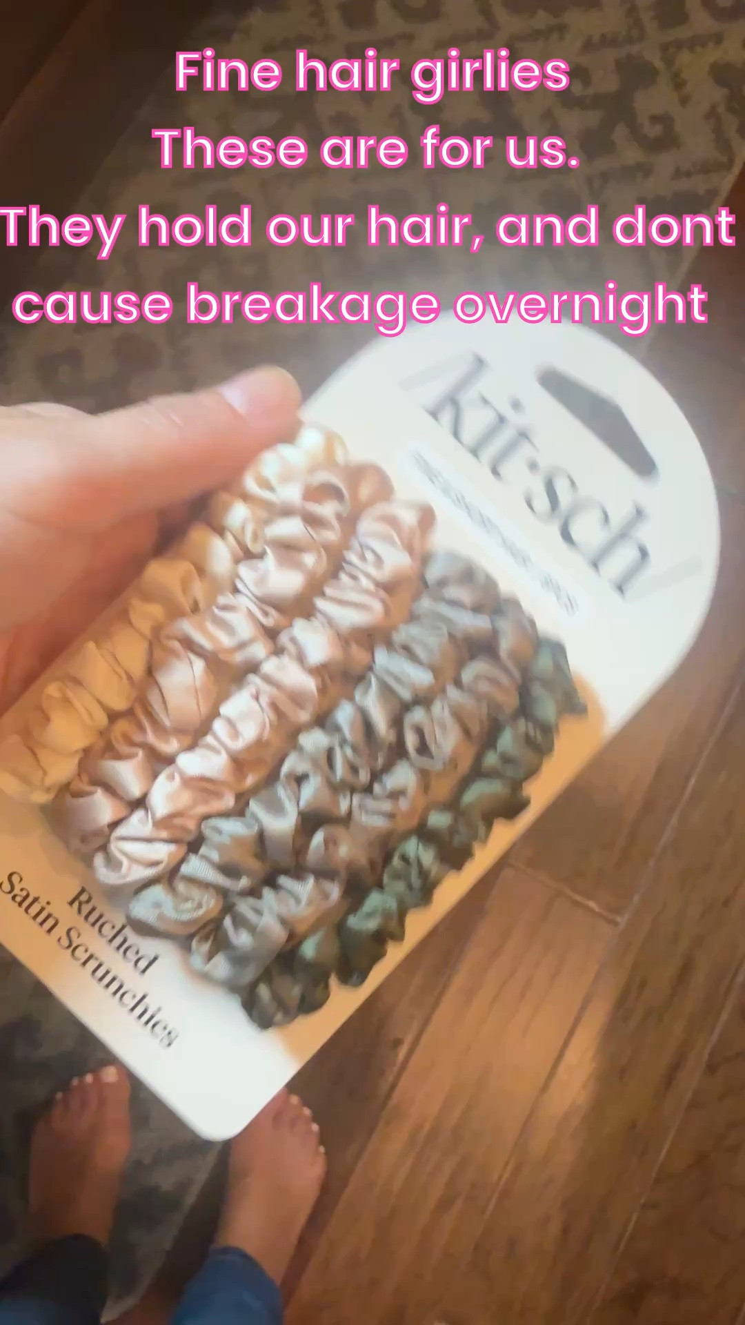 These are even prettier in person. 🎀

I grabbed the Kitsch Ruched Satin Scrunchies because I wanted something soft and pretty for pulling my hair back 🩷 especially at bedtime without the tugging and breakage I can get from regular hair ties.

They also make a version specifically for fine hair, which I love.

Just a quick look at the quality and the gorgeous satin texture because sometimes you need to see the pretty. 🤍

Linked on LTK.

#LTKOver40 #LTKselfcare #LTKBeauty