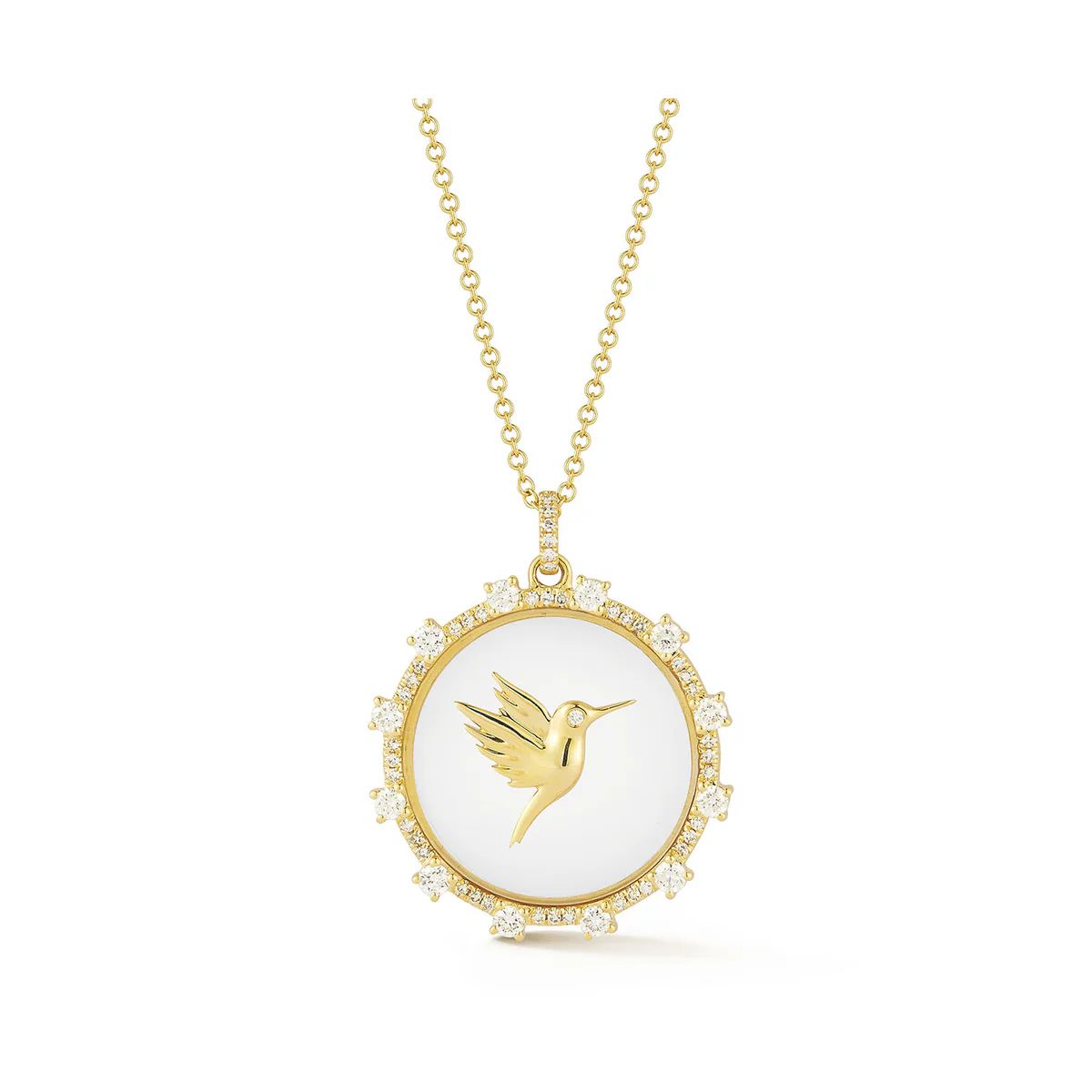 Floating Hummingbird Necklace | EF Collection