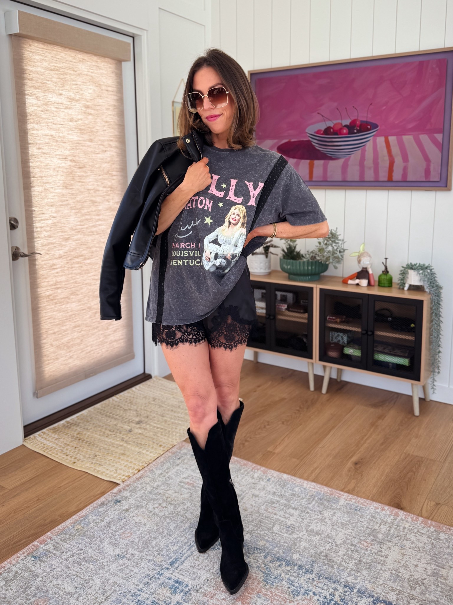 Country concert / festival ready with these fun silk shirts and graphic tee! 🎶🎸✨

#LTKOver40 #LTKFestival #LTKgrwm