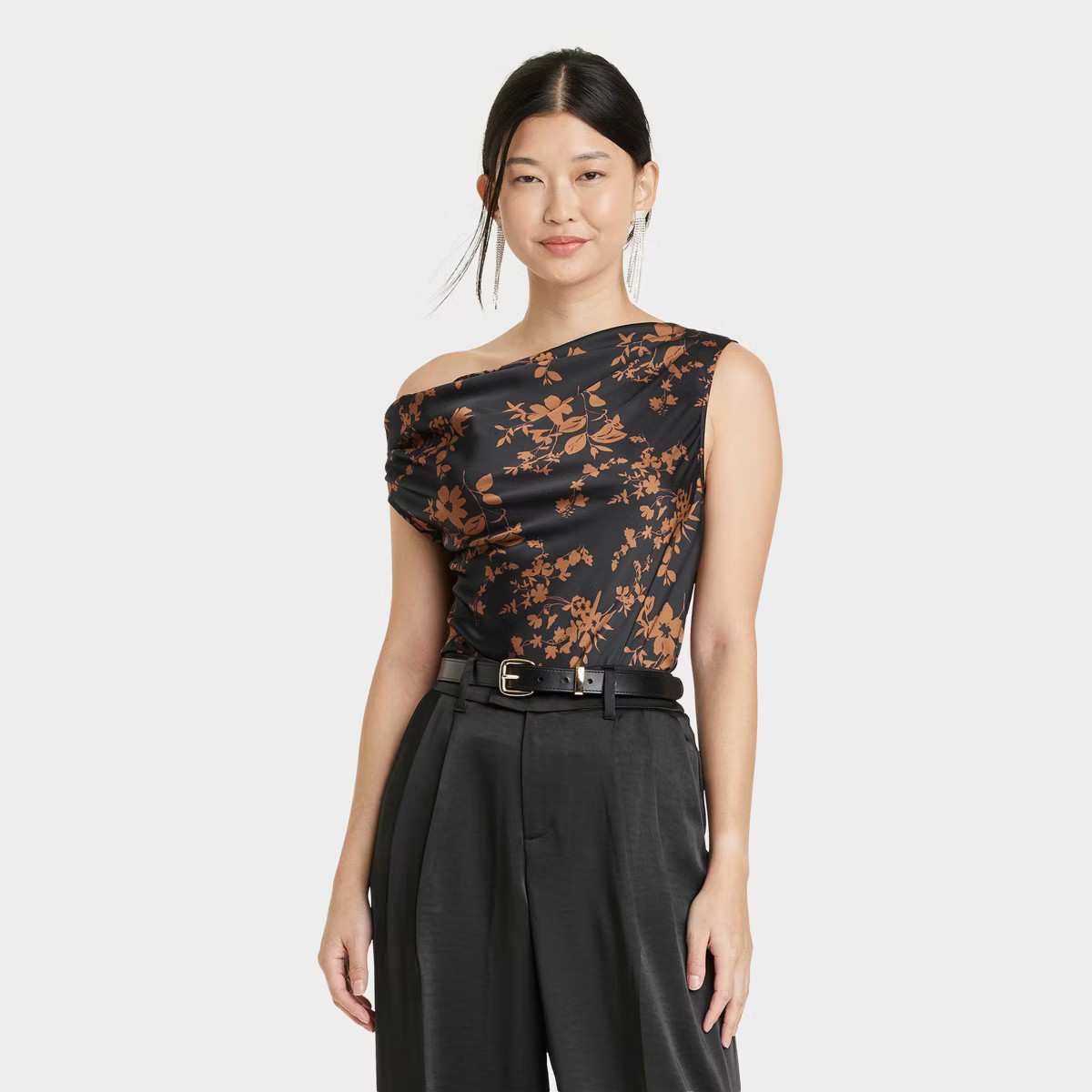 Women's Draped One Shoulder Tank Top - A New Day™ | Target