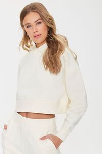 Dropped-Sleeve Fleece Hoodie | Forever 21 | Forever 21 (US)