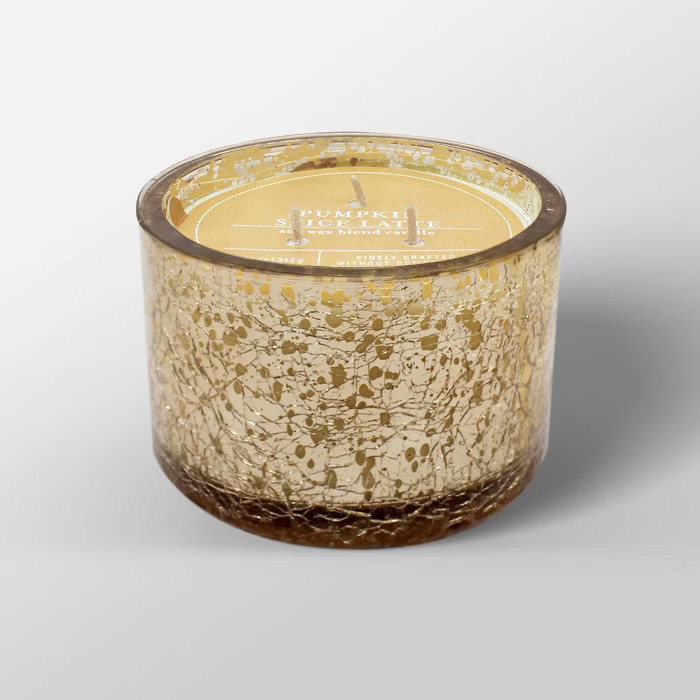 11oz Mercury Glass Jar 3-Wick Candle Pumpkin Spice Latte - Threshold™ | Target