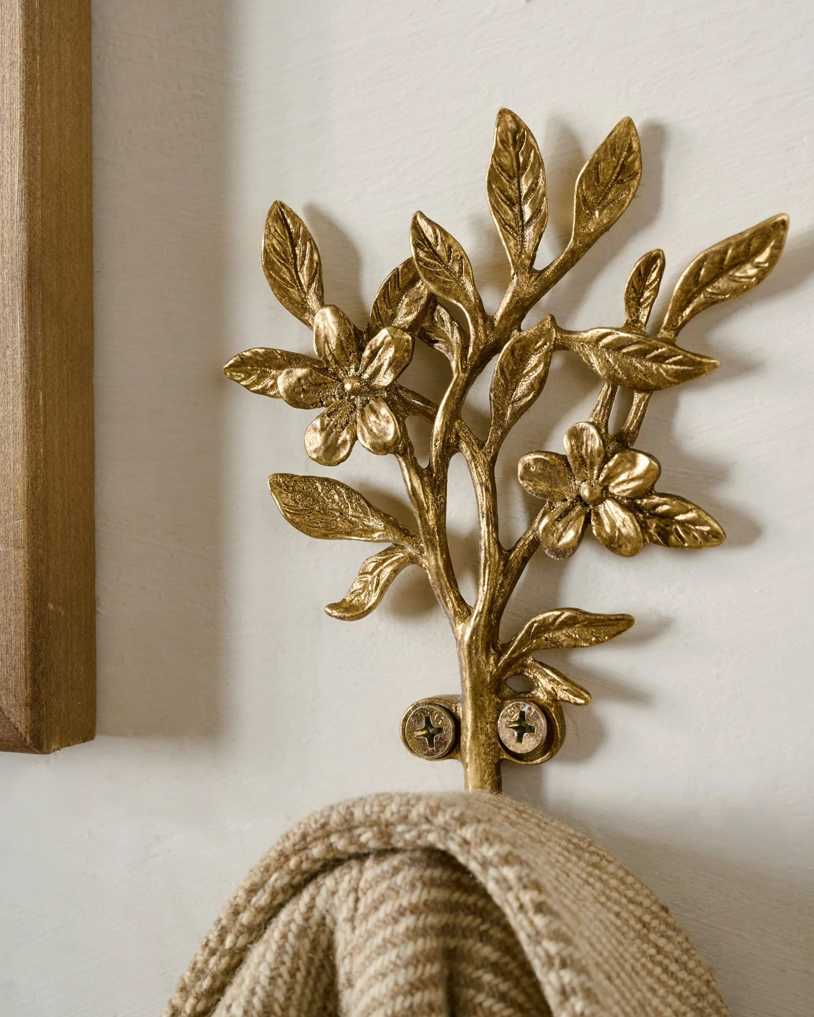 Brass Blooms Wall Hook | Magnolia