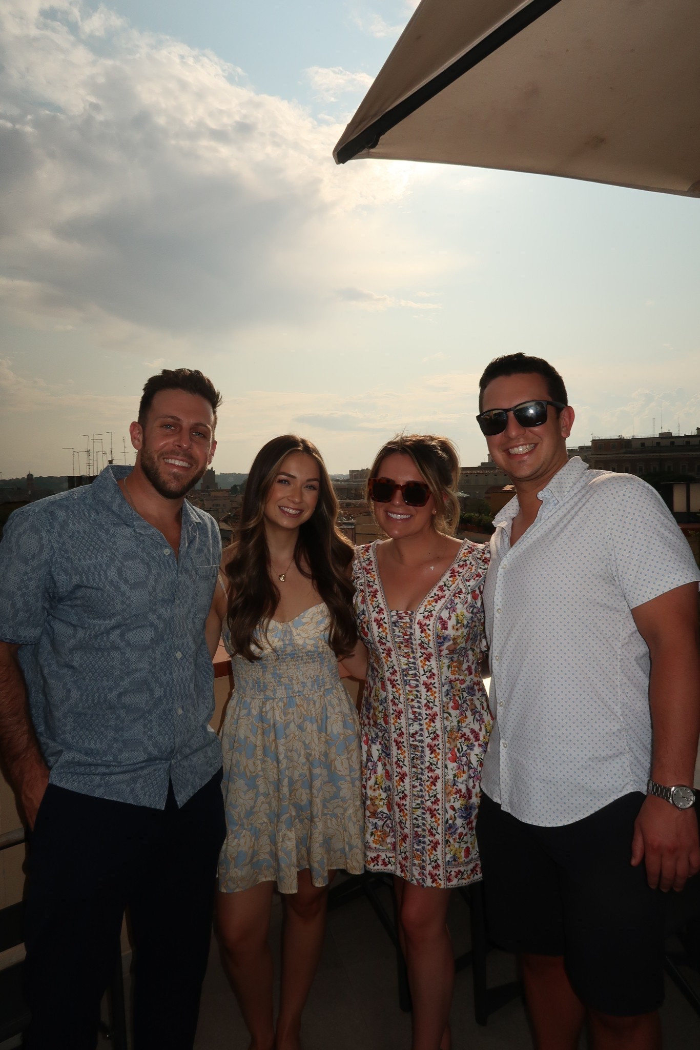 Day 1 in Rome - wearing size small dress (exact sold out but linked similar and same brand) and sandals size 8! Sandals were super comfy 