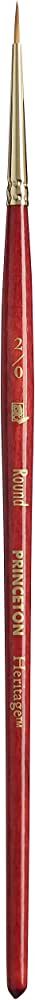 Princeton Heritage, Series 4050, Synthetic Sable Paint Brush for Watercolor, Round, 2/0 | Amazon (US)
