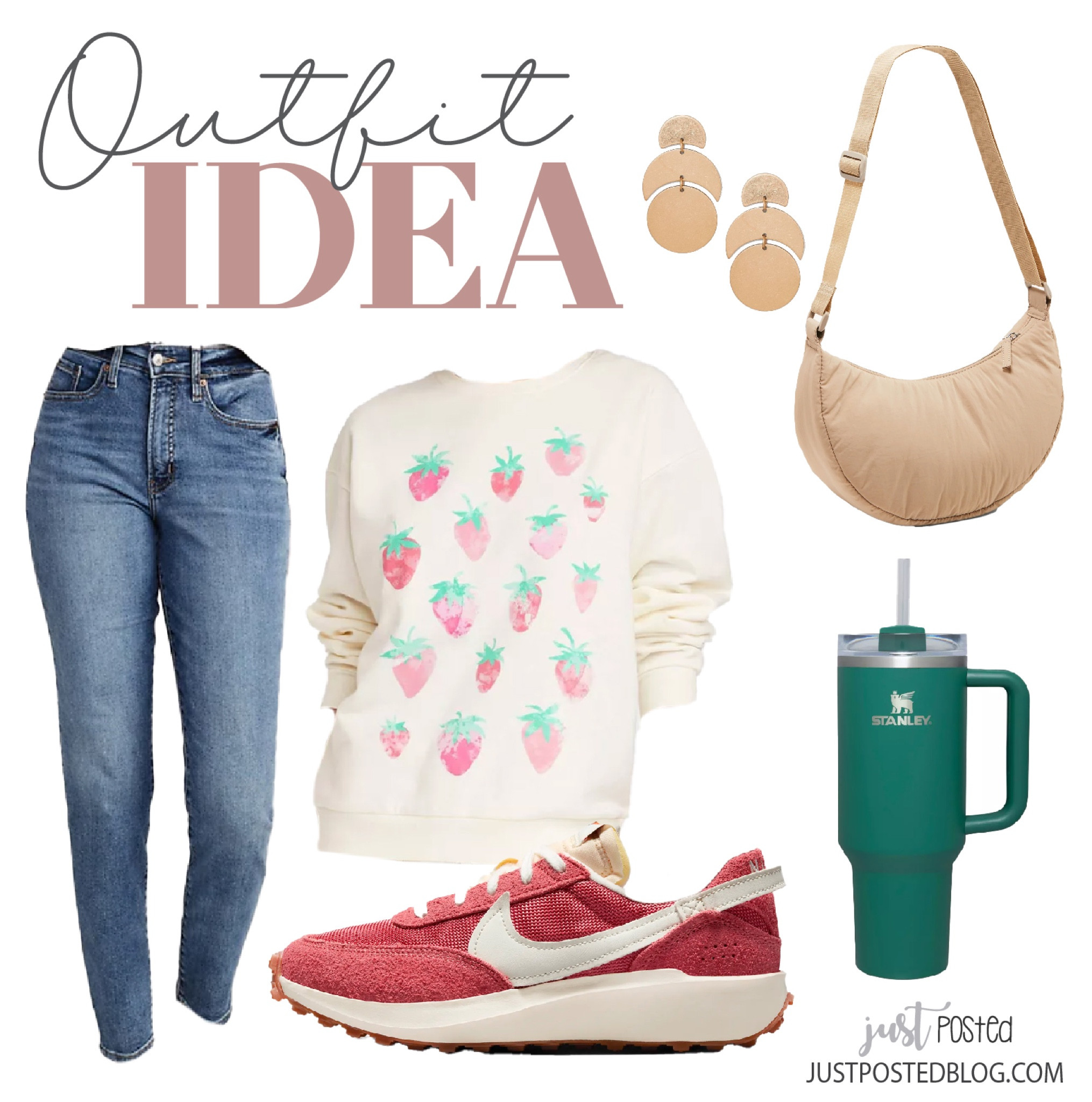 Would be a cute look for Valentine’s Day! The sweatshirt is only $22! 