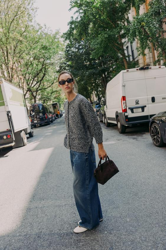 BALLOON SLEEVE FRENCH CARDIGAN | Zara US