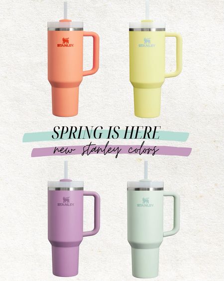 Spring is here 🌼🌸 obsessed with the new Stanley cup colors!  These would make perfect Easter gifts & Mothers Day gifts 🩷

Stanley launch, Stanley cup, new Stanley, Stanley quencher, tangerine Stanley, pastel Stanley, cute cup, teen girl gift, kids Easter gift, mom gift, sister gift, friend gift, Christine Andrew 

#LTKfindsunder50 #LTKkids #LTKSeasonal