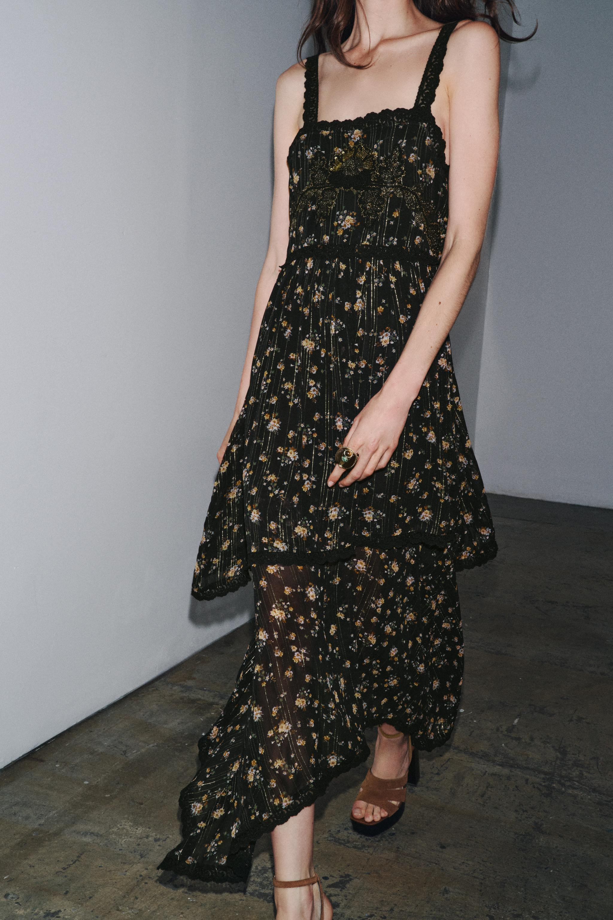 ZW COLLECTION FLORAL PRINT DRESS | Zara US