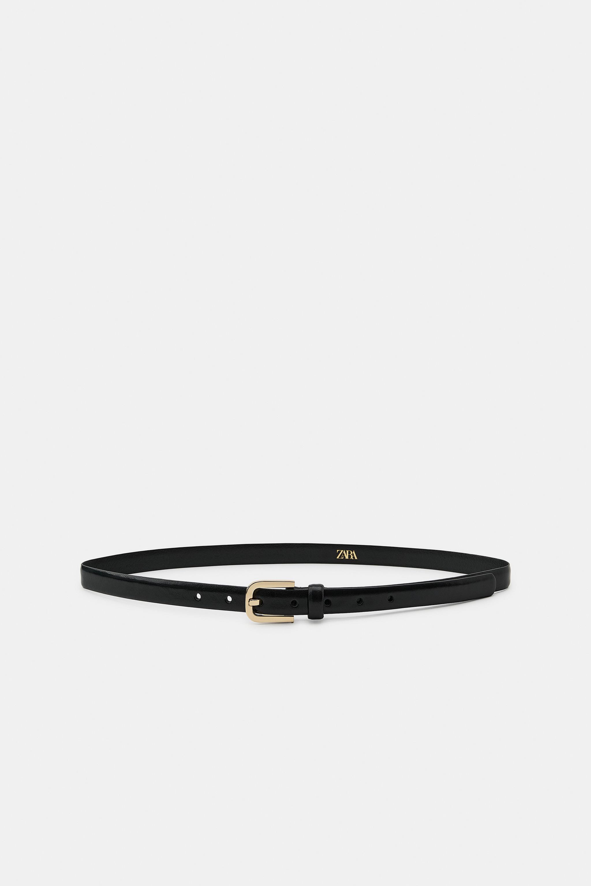 100% LEATHER BELT WITH METAL BUCKLE | Zara UK