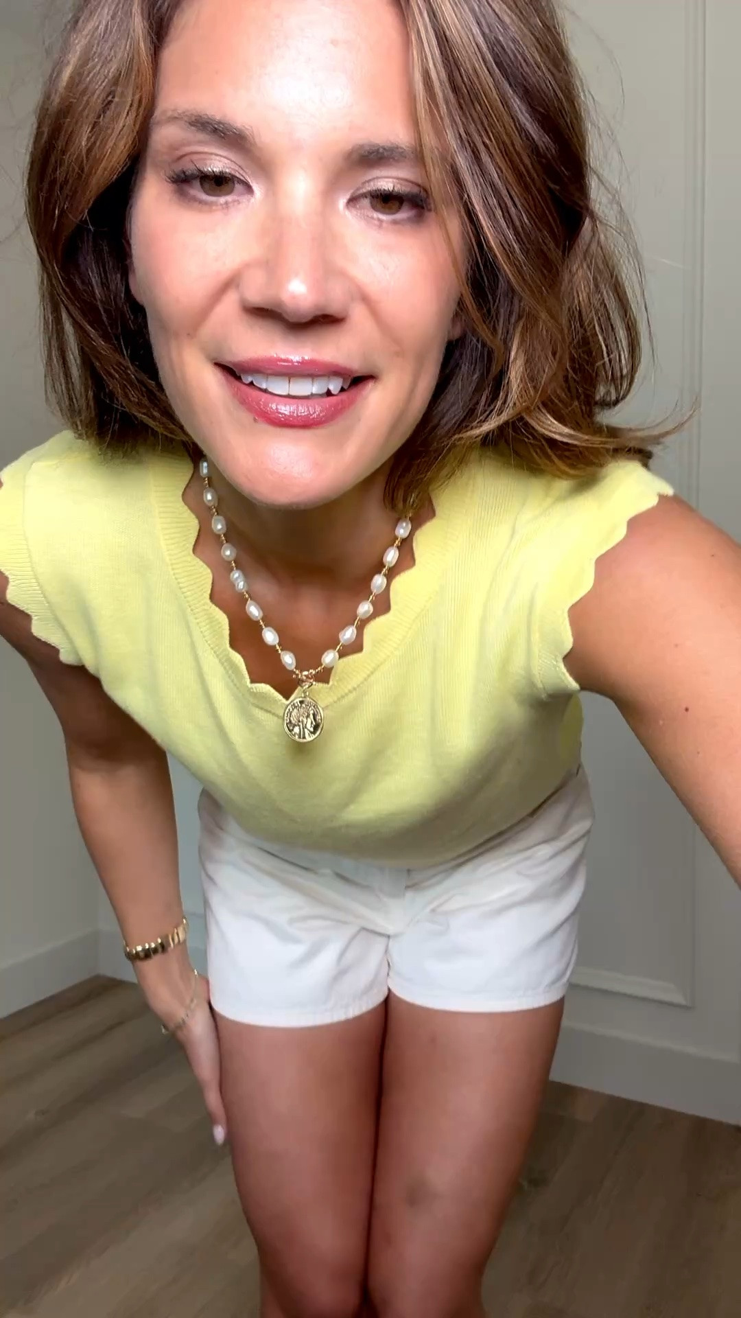 This bright yellow sweater tank is such a fun way to add a pop of color to your summer wardrobe. The scalloped details give it a feminine touch, and paired with white shorts, it creates an easy, polished outfit that’s perfect for brunch, vacations, summer outings, or everyday wear.

Yellow sweater tank, Scalloped tank top, White shorts outfit, Summer outfit ideas, Bright summer fashion, Feminine casual style, Vacation outfit inspiration, Summer wardrobe staples, StangandCo

#LTKootd #LTKSeasonal #LTKTall