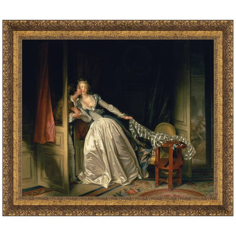 The Stolen Kiss, C. 1788 Framed On Canvas by Jean-Honore Fragonard Print | Wayfair North America