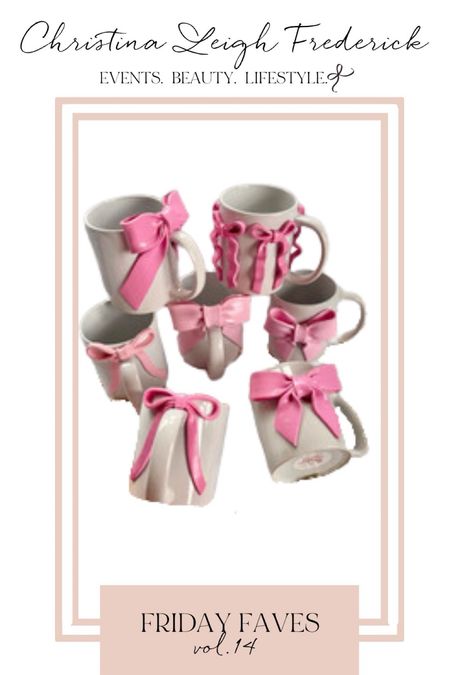 I love a good bow moment, and these handcrafted bow mugs are perfection! I just can’t decide which one I need! 

#LTKhome #LTKGiftGuide