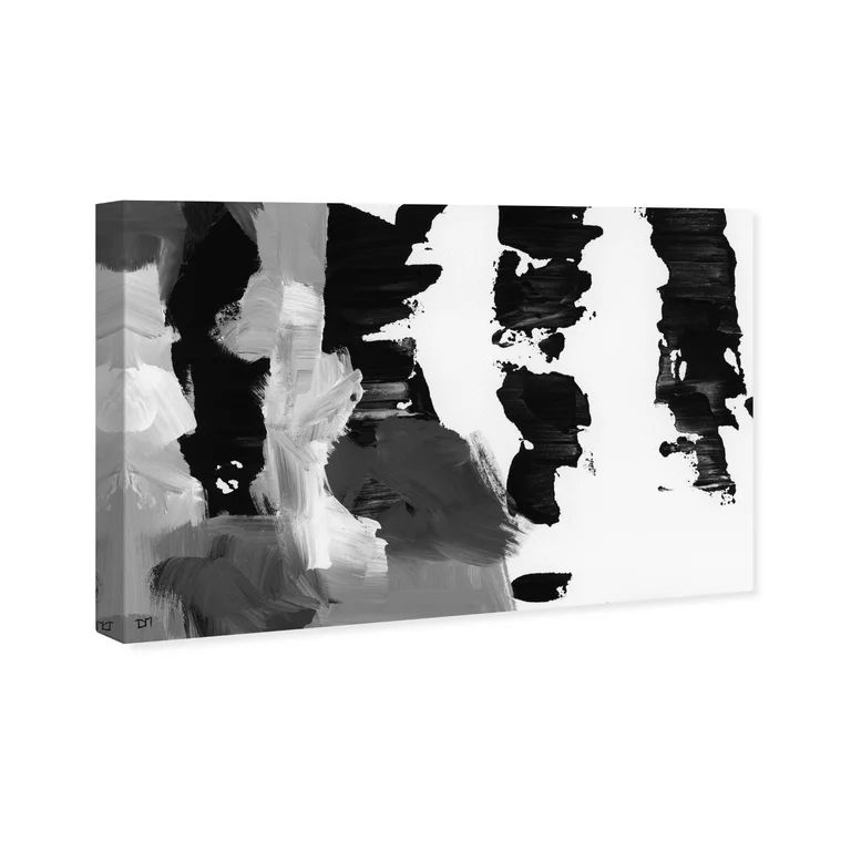 Runway Avenue Abstract Wall Art Canvas Prints 'Pronto Black and White' Paint - Black, White - Wal... | Walmart (US)