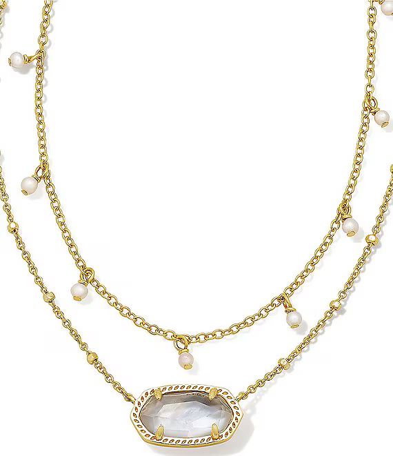 Kendra Scott Elisa Pearl Short Multi Strand Necklace | Dillard's | Dillard's