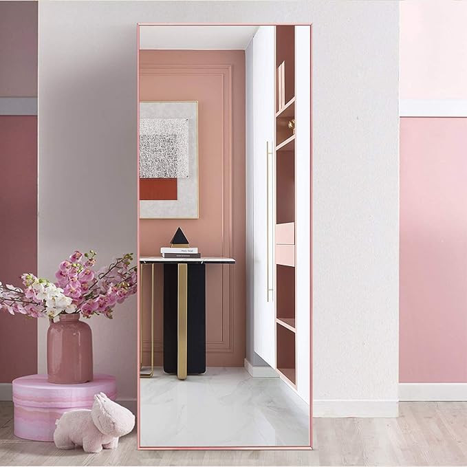 MIRUO Floor Length Mirror, Full Body Standing Mirror with Tall, Large, & Wide View with Aluminum ... | Amazon (US)