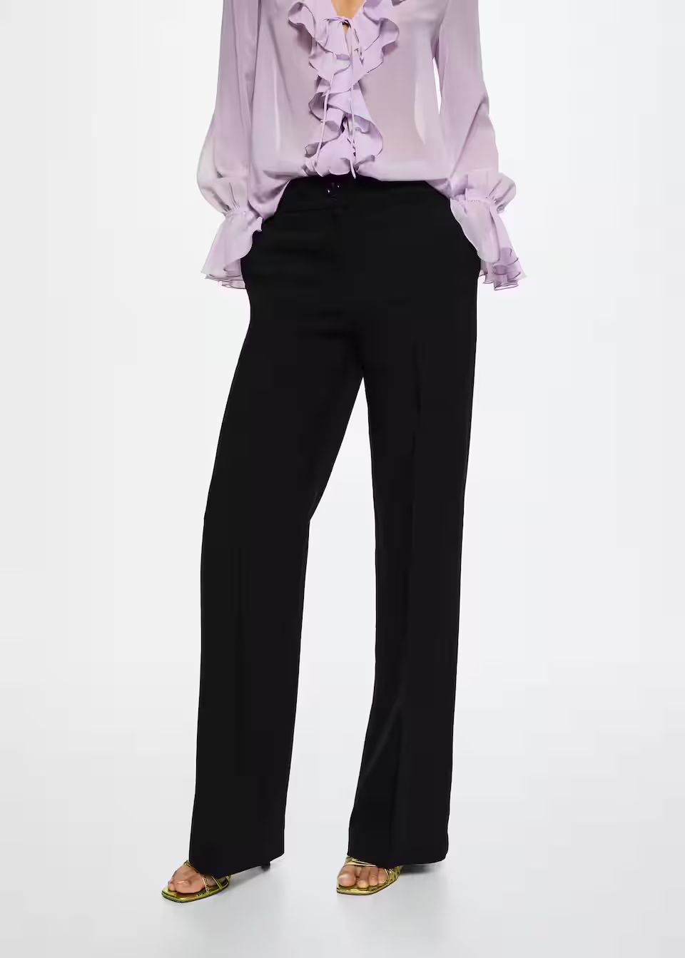 Flowy palazzo trousers | MANGO (UK)