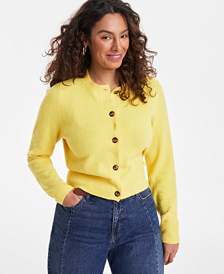 On 34th Women's Crewneck Button-Front Cardigan, Exclusively at Macy's - Macy's | Macy's