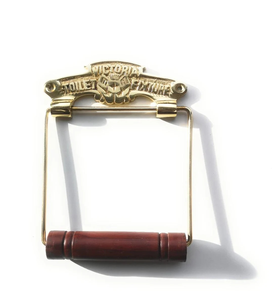 Victoria Toilet Roll Holder Polished Brass - Etsy | Etsy (US)