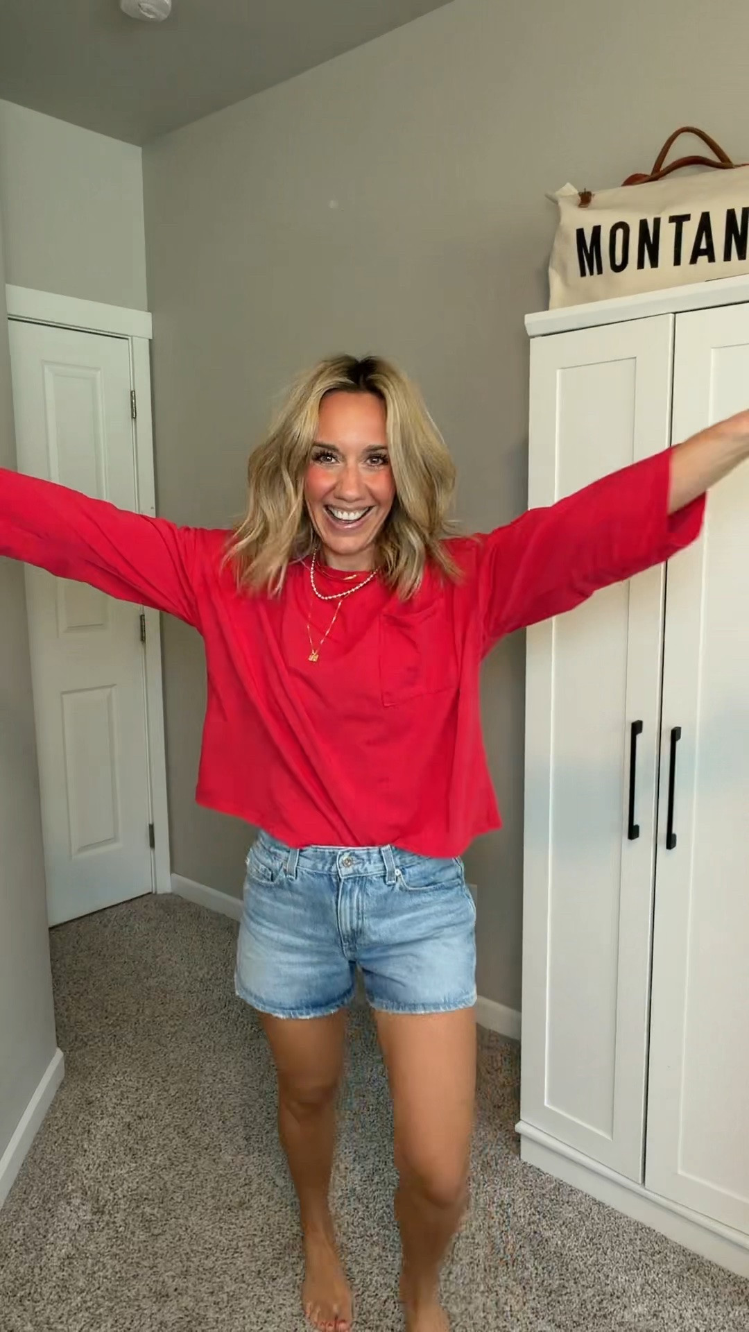 Easy but put together outfit for a Monday! This shirt looks perfectly boxy and like a heavy weight cotton but it’s SO soft and stretchy! Immediately bought the yellow too! It’s currently out of stock but turn on that notify me, because it’s a must! Also linked my other summer obsessions that are in my cart!!

Shorts run a touch small so if in between sizes size up!

#LTKootd #LTKgrwm