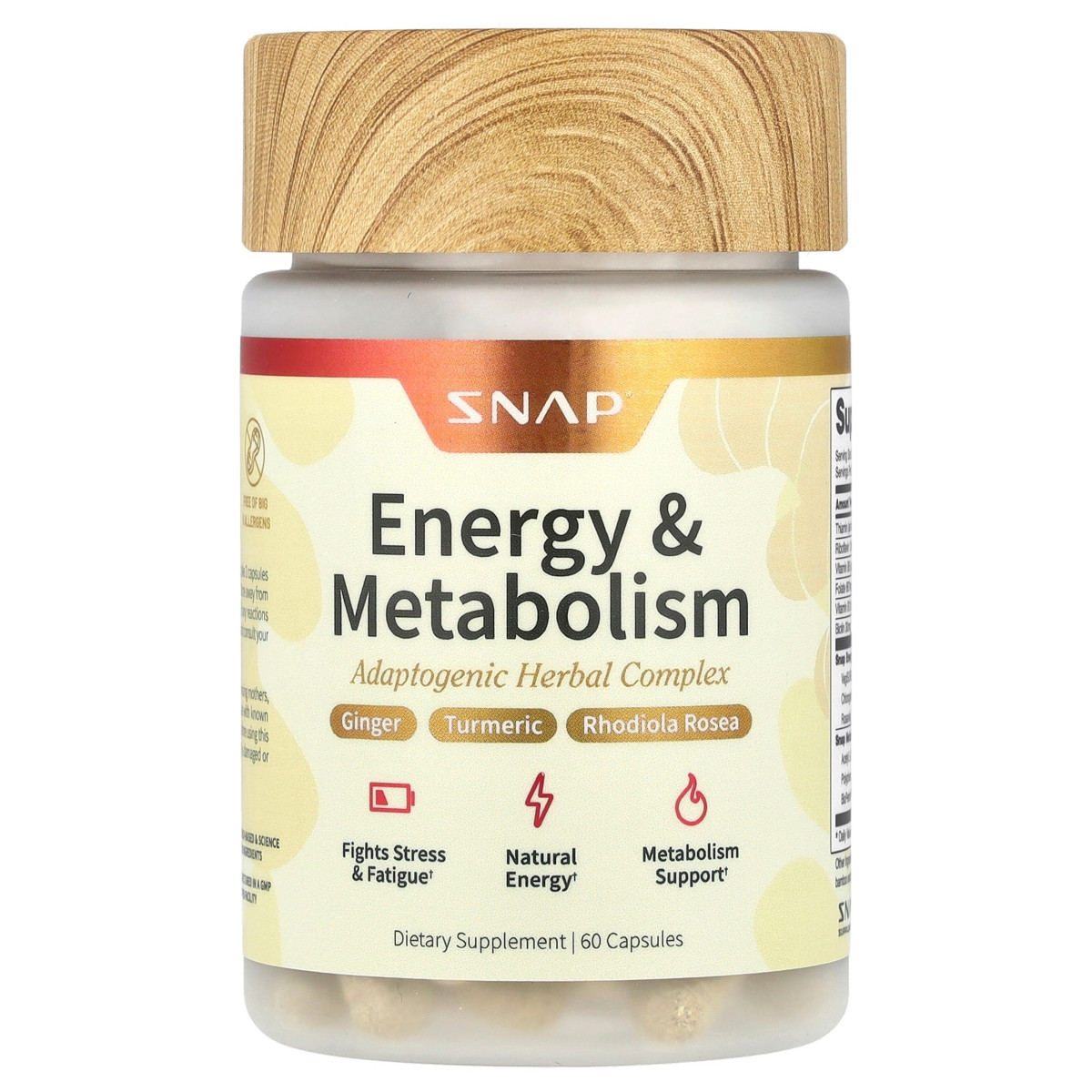 Snap Supplements Energy & Metabolism - 60 Capsules | Macy's