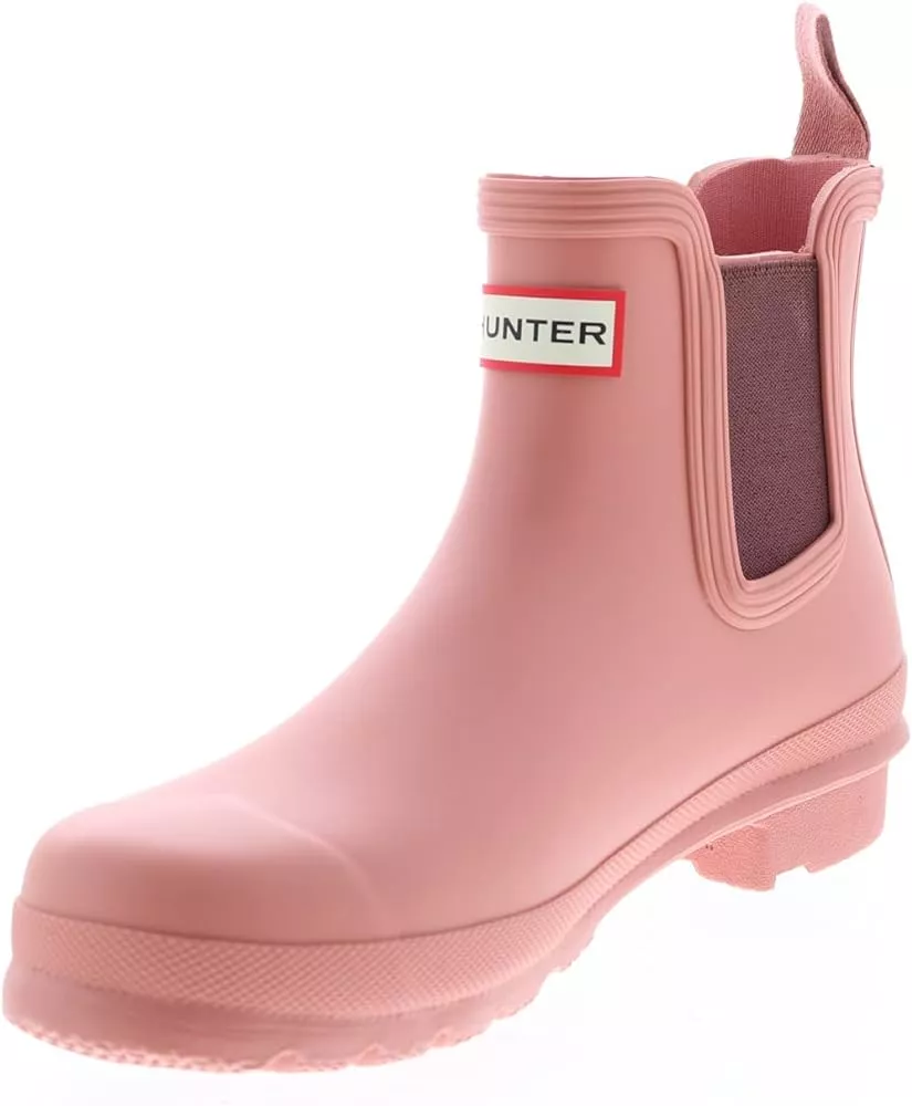 Hunter chelsea hotsell boots pink