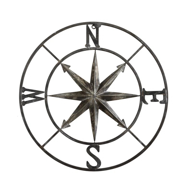Small Round Compass Wall Décor | Wayfair North America